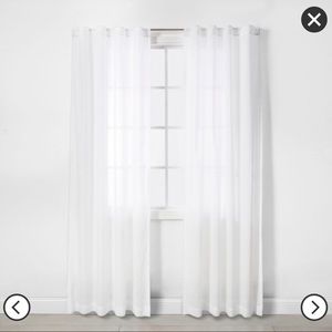 | Made by Design | White curtain panels |